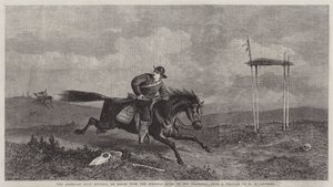 American Pony Express, w drodze z rzeki Missouri do San Francisco autorstwa George Henry Andrews