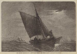 Brytyjskie rybołówstwo, nr 3, Stow Boats łowiące szproty autorstwa George Henry Andrews