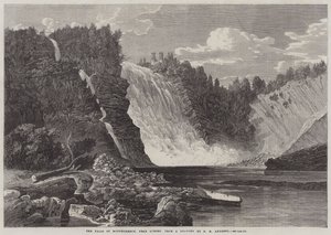 Wodospady Montmorency, niedaleko Quebecu autorstwa George Henry Andrews