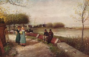 Wymiana pozdrowień, ok. 1900 autorstwa George Henry Boughton