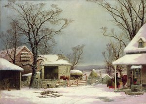 Gospodarstwo w zimie, 1862