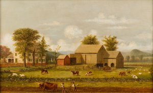 Letnia scena na farmie autorstwa George Henry Durrie