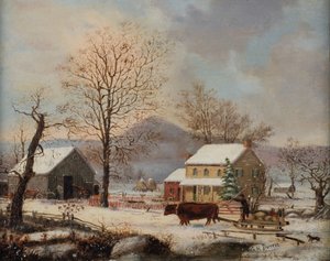 Scena zimowa, 1830-60