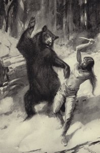 Scarfaces walczą z niedźwiedziem autorstwa George Henry Evison