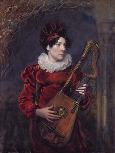 Portret Kitty Stephens, późniejszej hrabiny Essex (1794 - 1882) autorstwa George Henry Harlow
