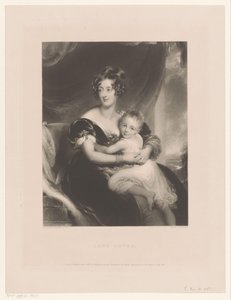 Portret van Georgiana Agar-Ellis Lady Dover (tytuł na obiekcie)