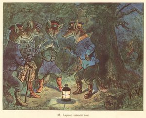 M Lapinot słyszał wszystko (kolorowa litografia) autorstwa George Henry Thompson