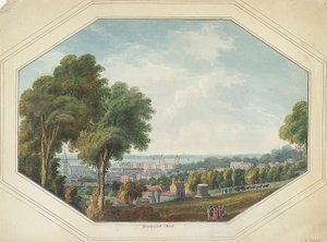 Greenwich z punktu widokowego, ok. 1820 r. (akwarela)