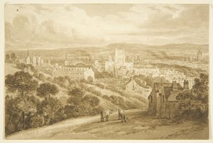 Bristol z Clifton Wood (ołówek i akwarela na papierze) autorstwa George Holmes