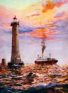 Latarnia morska Eddystone, Plymouth (obraz) autorstwa George Horace Davis