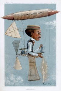 Alberto Santos-Dumont, brazylijski pionier lotnictwa, 1901 autorstwa George Hum