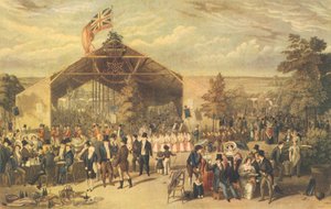 Licencjonowana coroczna kolacja Victuallers, Mermaid Tavern, Hackney, 1866
