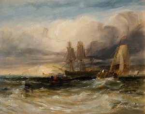 Nad Tamizą - Fort Tilbury, 1840. autorstwa George Hyde Chambers