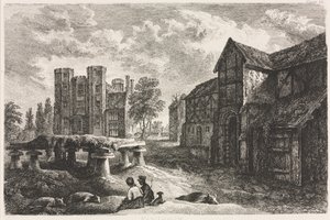 Kenilworth, 1827, opublikowany 1848. autorstwa George II Cuitt