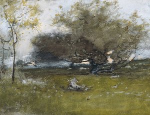 Stare jabłonie  autorstwa George Inness