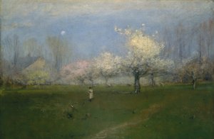 Spring Blossoms, Montclair, New Jersey, ca. 1891. autorstwa George Inness