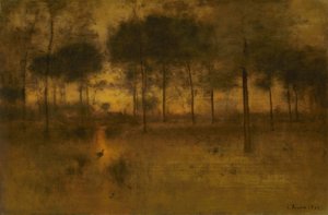 Dom czapli autorstwa George Inness