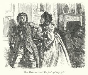 Ilustracja do She Stoops To Conquer (rycina) autorstwa George John Pinwell