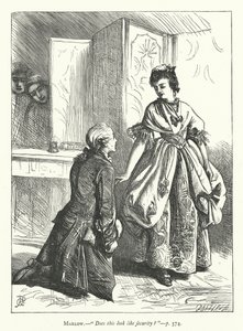 Ilustracja do She Stoops To Conquer (rycina) autorstwa George John Pinwell