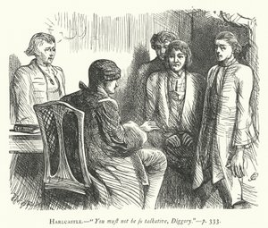 Ilustracja do She Stoops To Conquer (rycina) autorstwa George John Pinwell