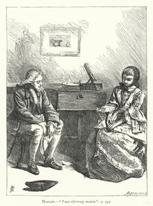 Ilustracja do She Stoops To Conquer (rycina) autorstwa George John Pinwell