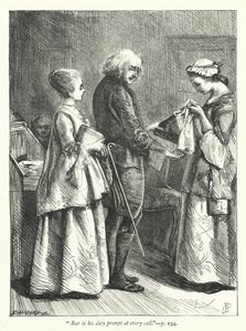 Ilustracja do Opuszczonej wioski (rycina) autorstwa George John Pinwell
