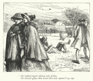 Ilustracja do Opuszczonej wioski (rycina) autorstwa George John Pinwell
