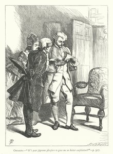 Ilustracja do Człowieka dobrodusznego (rycina) autorstwa George John Pinwell