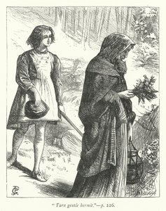 Ilustracja do Pustelnika (rycina) autorstwa George John Pinwell