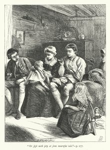 Ilustracja do Podróżnika autorstwa George John Pinwell