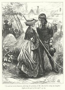 Ilustracja do Wikariusza z Wakefield (grafika) autorstwa George John Pinwell