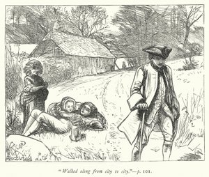 Ilustracja do Wikariusza z Wakefield (grafika) autorstwa George John Pinwell