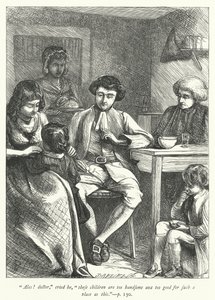 Ilustracja do Wikariusza z Wakefield (grafika) autorstwa George John Pinwell