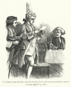 Ilustracja do Wikariusza z Wakefield (grafika) autorstwa George John Pinwell
