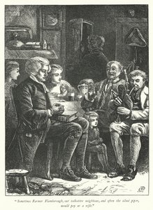Ilustracja do Wikariusza z Wakefield (grafika) autorstwa George John Pinwell