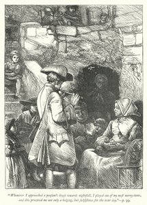 Ilustracja do Wikariusza z Wakefield (grafika) autorstwa George John Pinwell