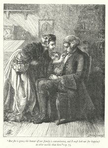 Ilustracja do Wikariusza z Wakefield (grafika) autorstwa George John Pinwell
