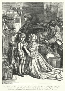 Ilustracja do Wikariusza z Wakefield (grafika) autorstwa George John Pinwell