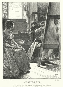 Ilustracja do Wikariusza z Wakefield (grafika) autorstwa George John Pinwell