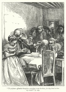 Ilustracja do Wikariusza z Wakefield (grafika) autorstwa George John Pinwell