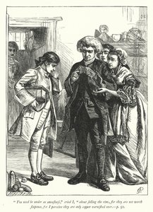 Ilustracja do Wikariusza z Wakefield (grafika) autorstwa George John Pinwell