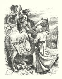 Wyjazd Pielgrzyma (rycina) autorstwa George John Pinwell