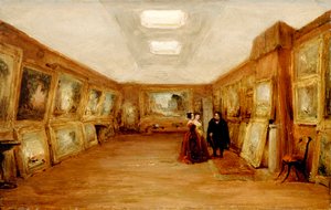 Wnętrze Galerii Turnera: Artysta pokazujący swoje prace, po 1851