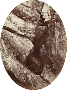Wodospad w pobliżu Williams College, ok. godz. 1870.