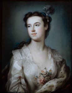 Portret Lady Dorothy Boyle, hrabiny Euston (pastel na papierze) autorstwa George Knapton