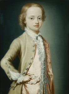 Portret Hon. William Napier, 1735, osiem lat, trzy czwarte długości, ubrany w zielony płaszcz, 1735