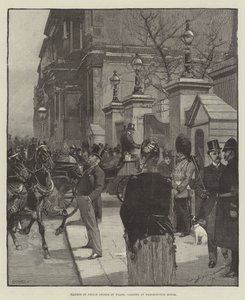 Choroba księcia Jerzego Walii, dzwoniący w Marlborough House