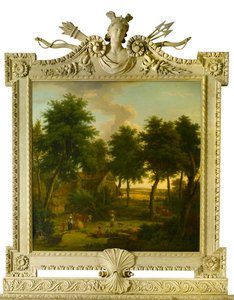 Krajobraz z postaciami, 1757 autorstwa George Lambert