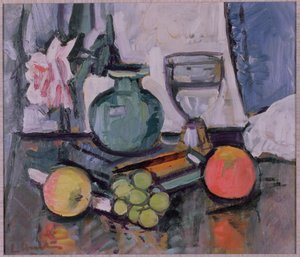 Martwa Natura, Róża i Owoce autorstwa George Leslie Hunter
