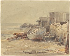 Statek na plaży autorstwa George Loring Brown